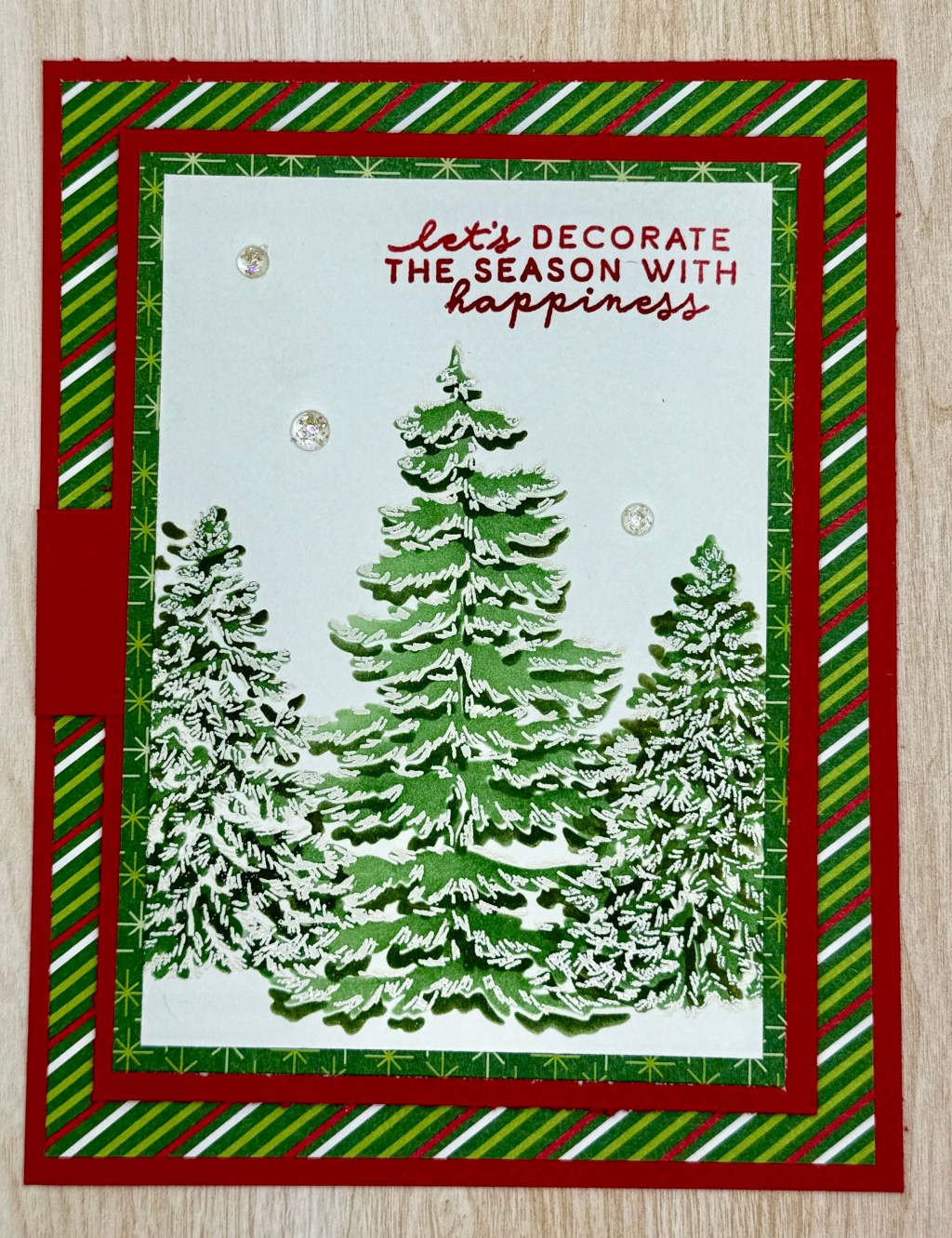 An “Above and Beyond” Holiday Card with Masking & Fancy Fold&nbsp;Techniques