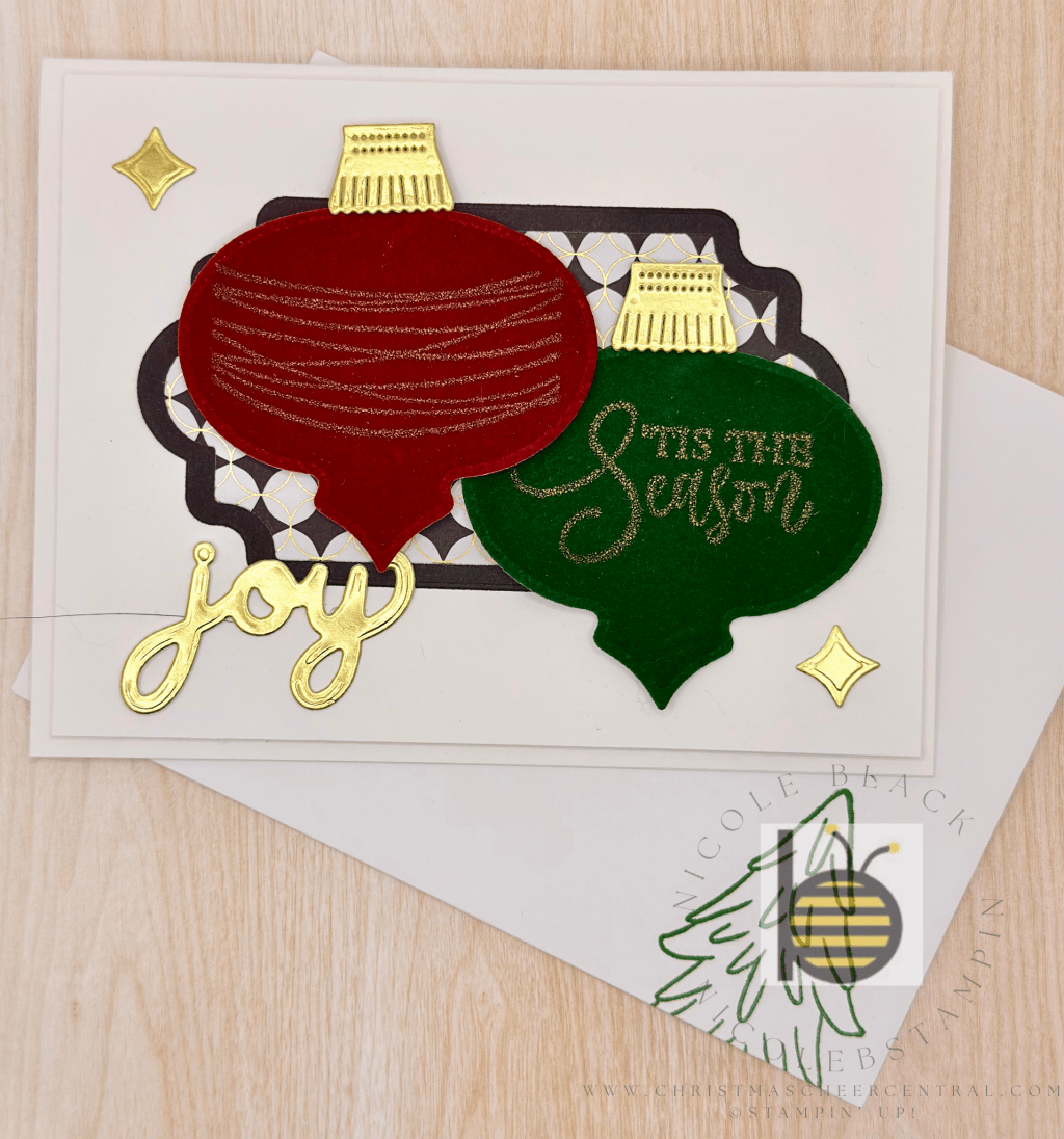 Elegant Velvet & Gold Christmas Card&nbsp;Tutorial